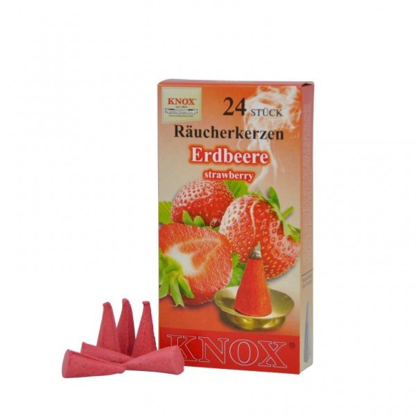 Erdbeere-Räucherkerzen